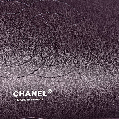 Chanel Caviar Quilted Jumbo Double Flap Dark Purple 15 of 17