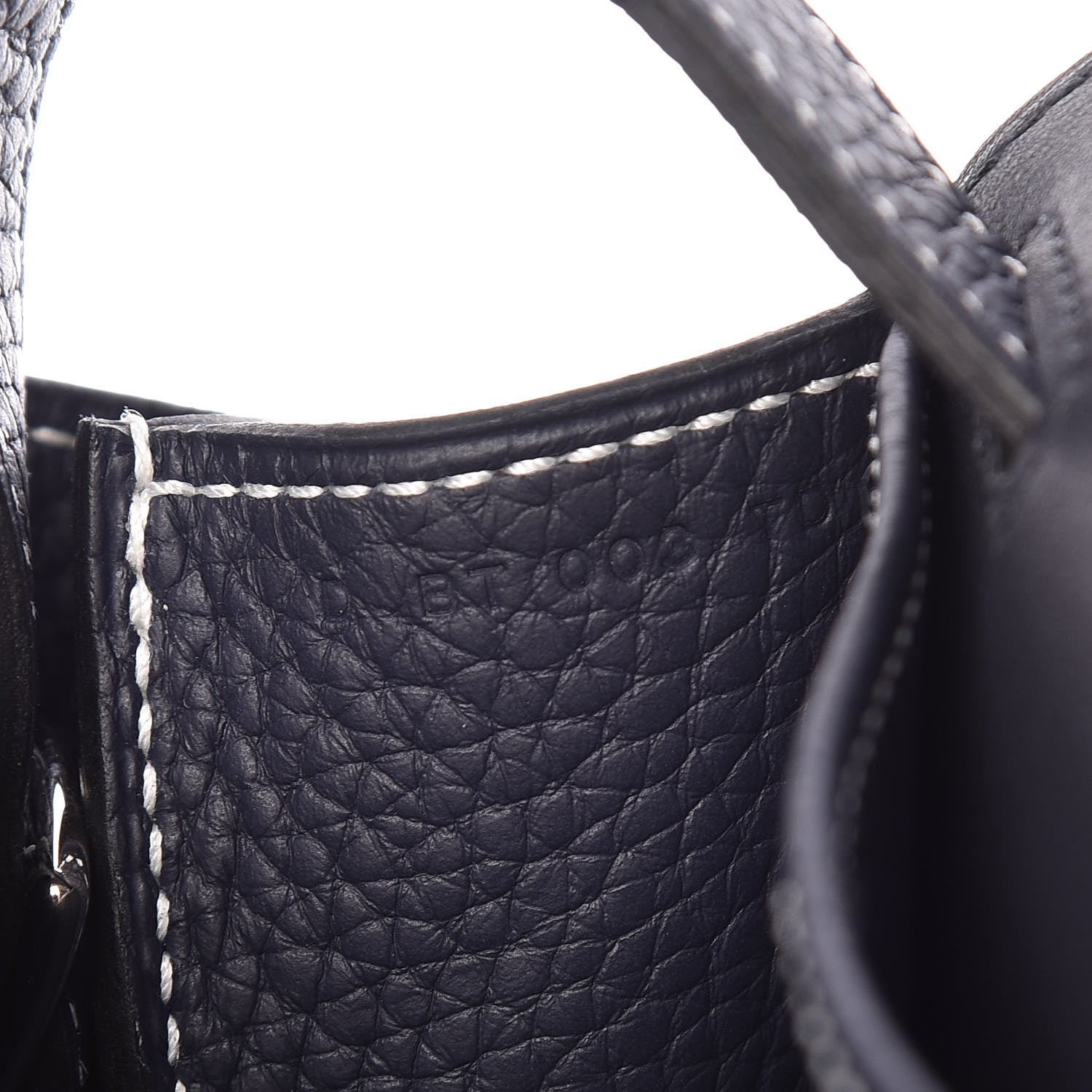 Hermes Taurillon Clemence Halzan 31 GM Bleu Nuit 8 of 16