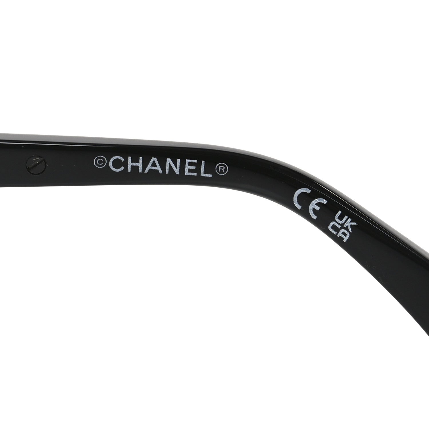 Chanel Acetate Oval Sunglasses 71730A Black 5 of 6