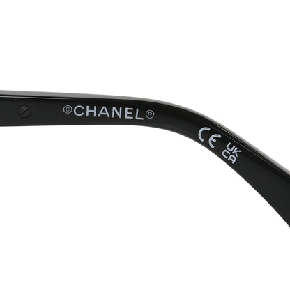 Chanel Acetate Oval Sunglasses 71730A Black 5 of 6