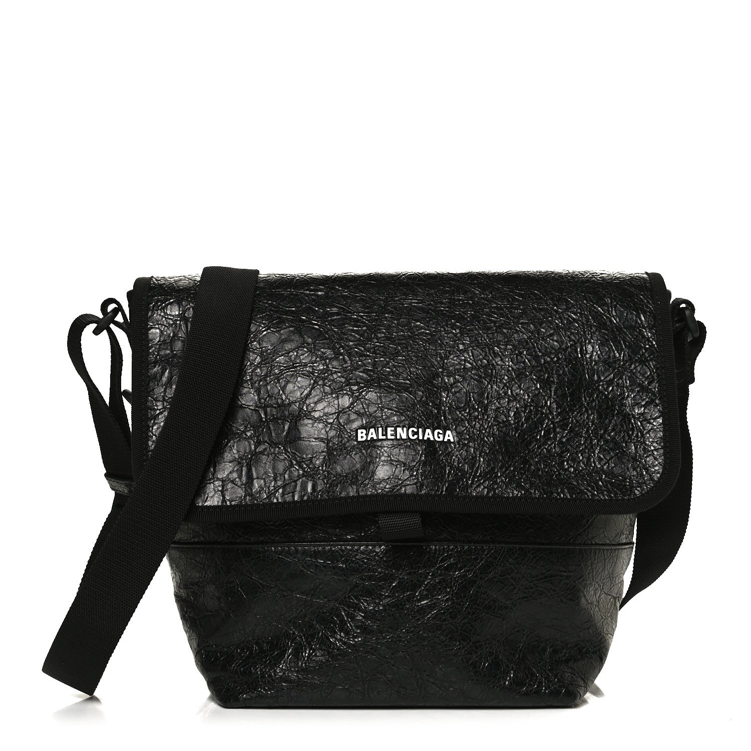 Balenciaga Agneau Arena Small Explorer Messenger Bag Black 1 of 10