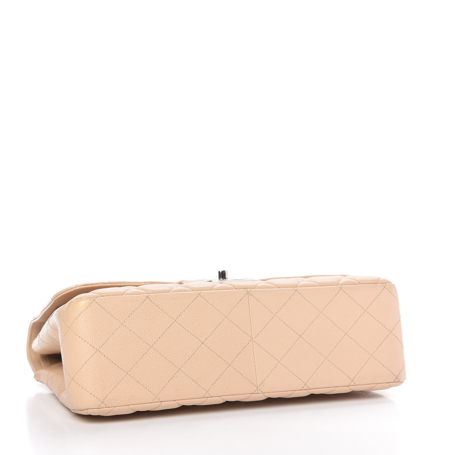 Chanel Caviar Quilted Jumbo Double Flap Beige Clair 5 of 14
