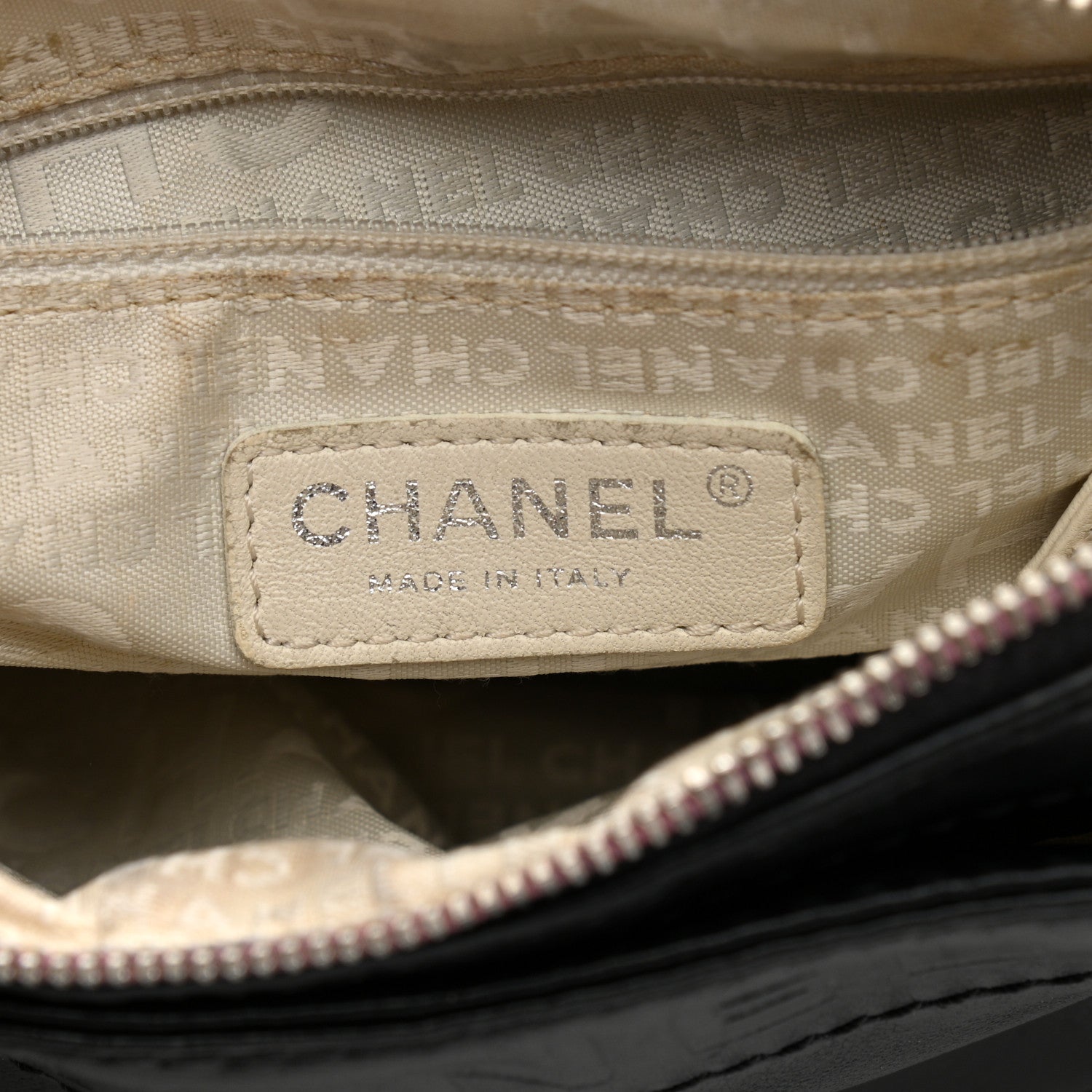 Chanel Lambskin Lax Accordion Hobo Black Pink 8 of 15