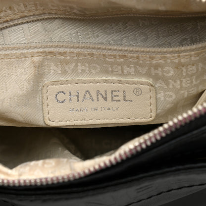 Chanel Lambskin Lax Accordion Hobo Black Pink 8 of 15