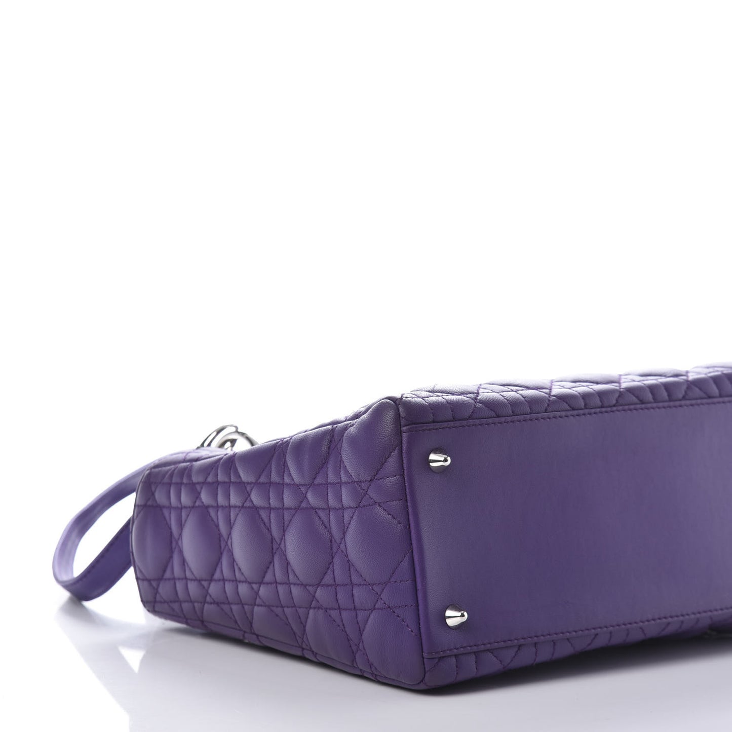 Lambskin Cannage Medium Lady Dior Purple