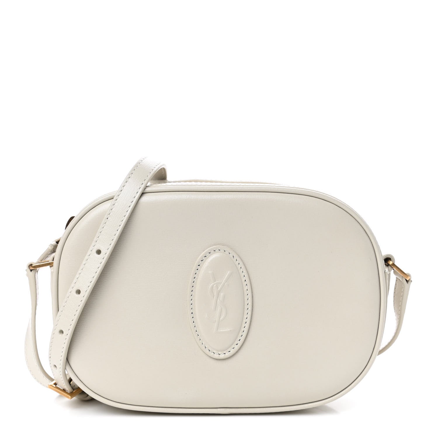 Saint Laurent Calfskin Le 61 Camera Bag White 1 of 4