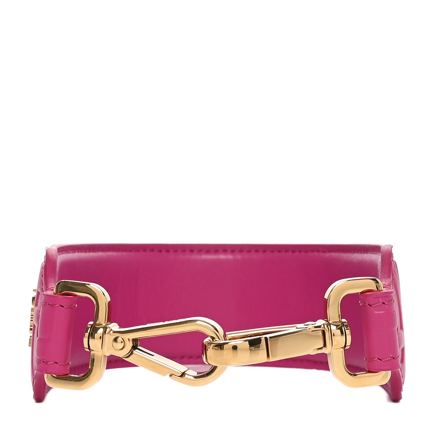 Fendi Calfskin FF 1974 Embossed Mini Strap You Ciclamino Pilar 2 of 4