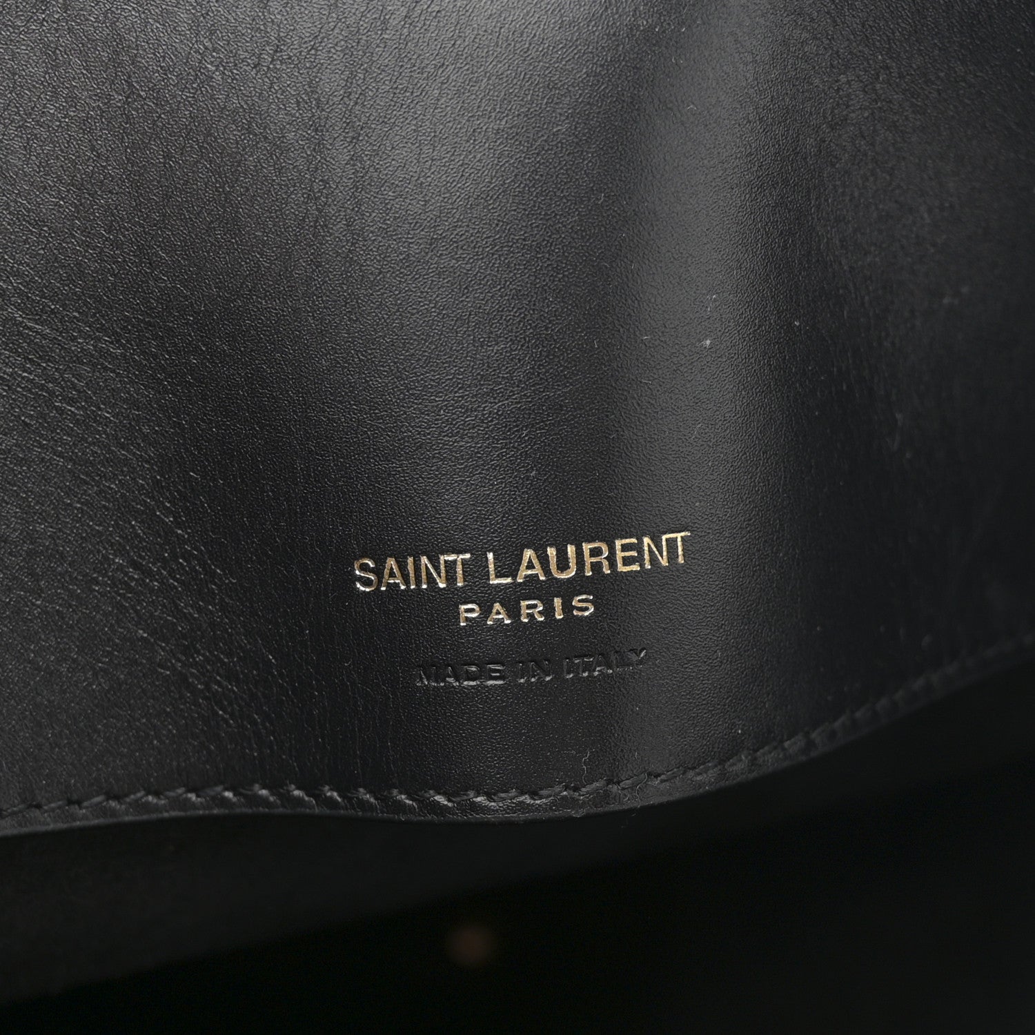 Saint Laurent Shiny Calfskin Le 37 Bucket Bag Black 7 of 13