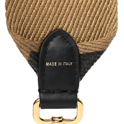 Fendi Canvas Calfskin FF 1974 Studded Strap You Fango Marrone Ebano 4 of 4