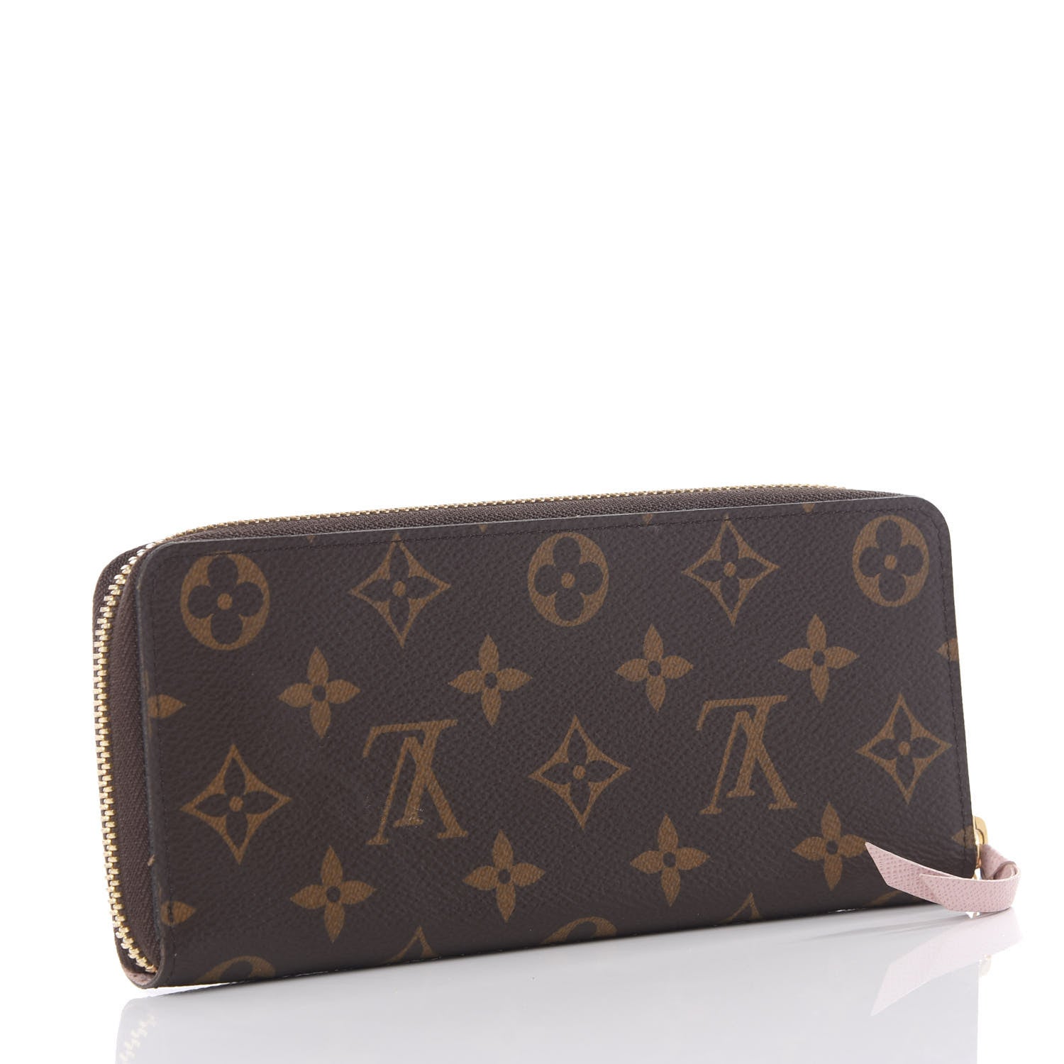 Louis Vuitton Monogram Clemence Wallet Rose Ballerine 2 of 7