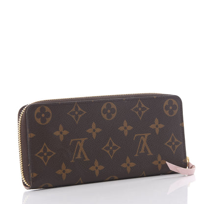 Louis Vuitton Monogram Clemence Wallet Rose Ballerine 2 of 7