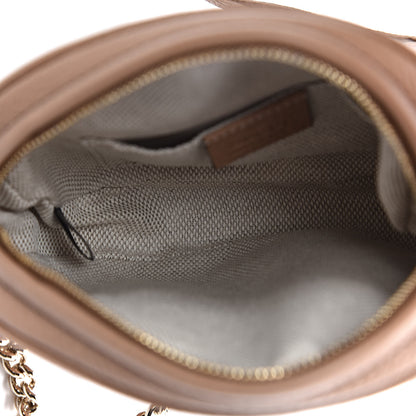 Gucci Pebbled Calfskin Mini Soho Chain Bag Camelia 5 of 10