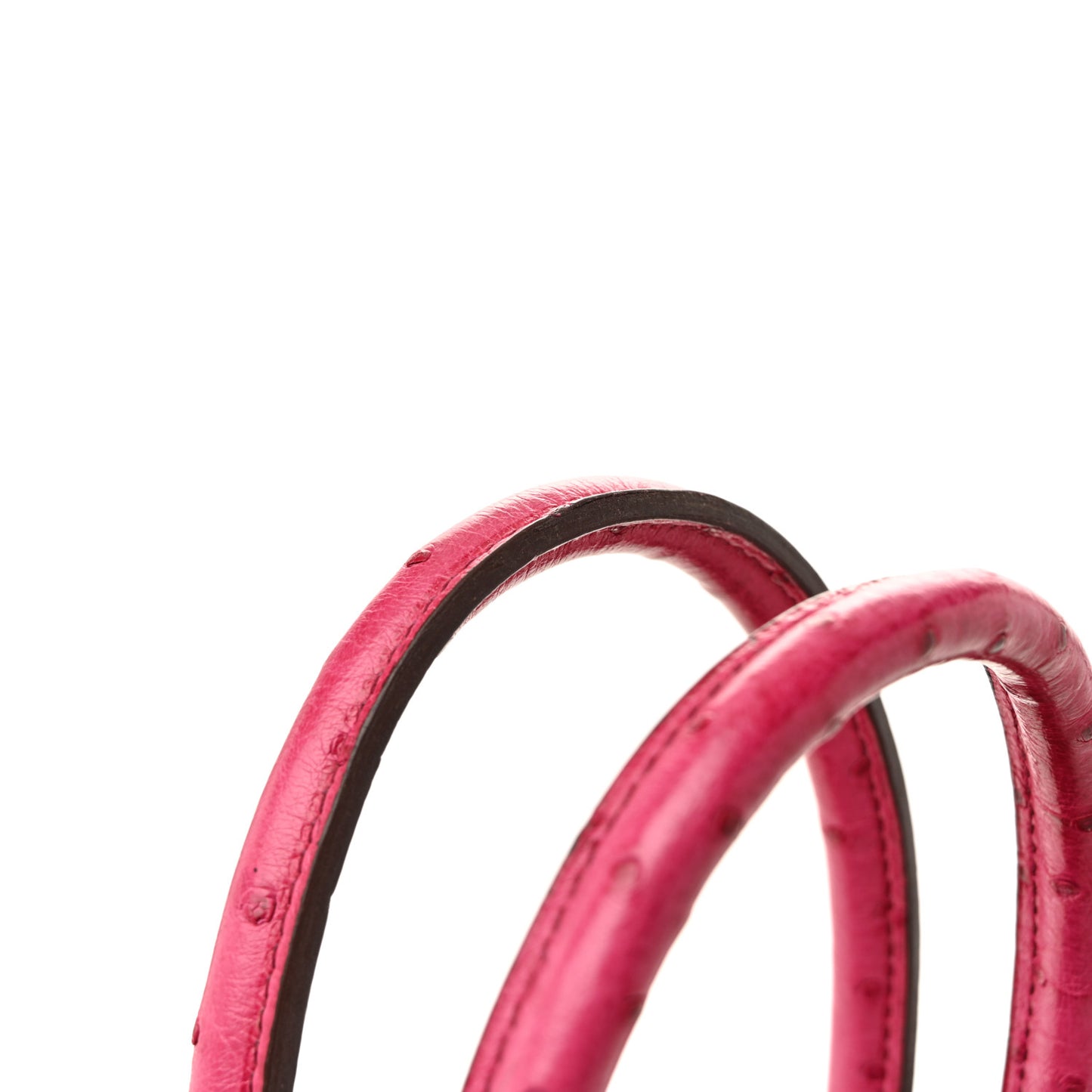 Ostrich Birkin 30 Rose Pourpre