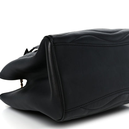 Louis Vuitton Calfskin New Wave Chain Tote Black 10 of 11