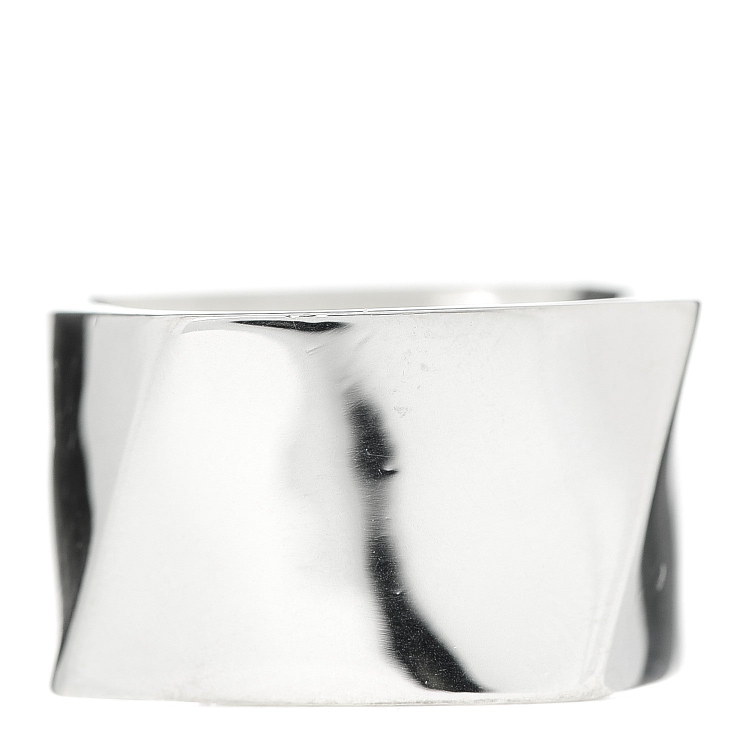 Tiffany Sterling Silver Frank Gehry Torque Wide Band Ring 51 5.75 1 of 5