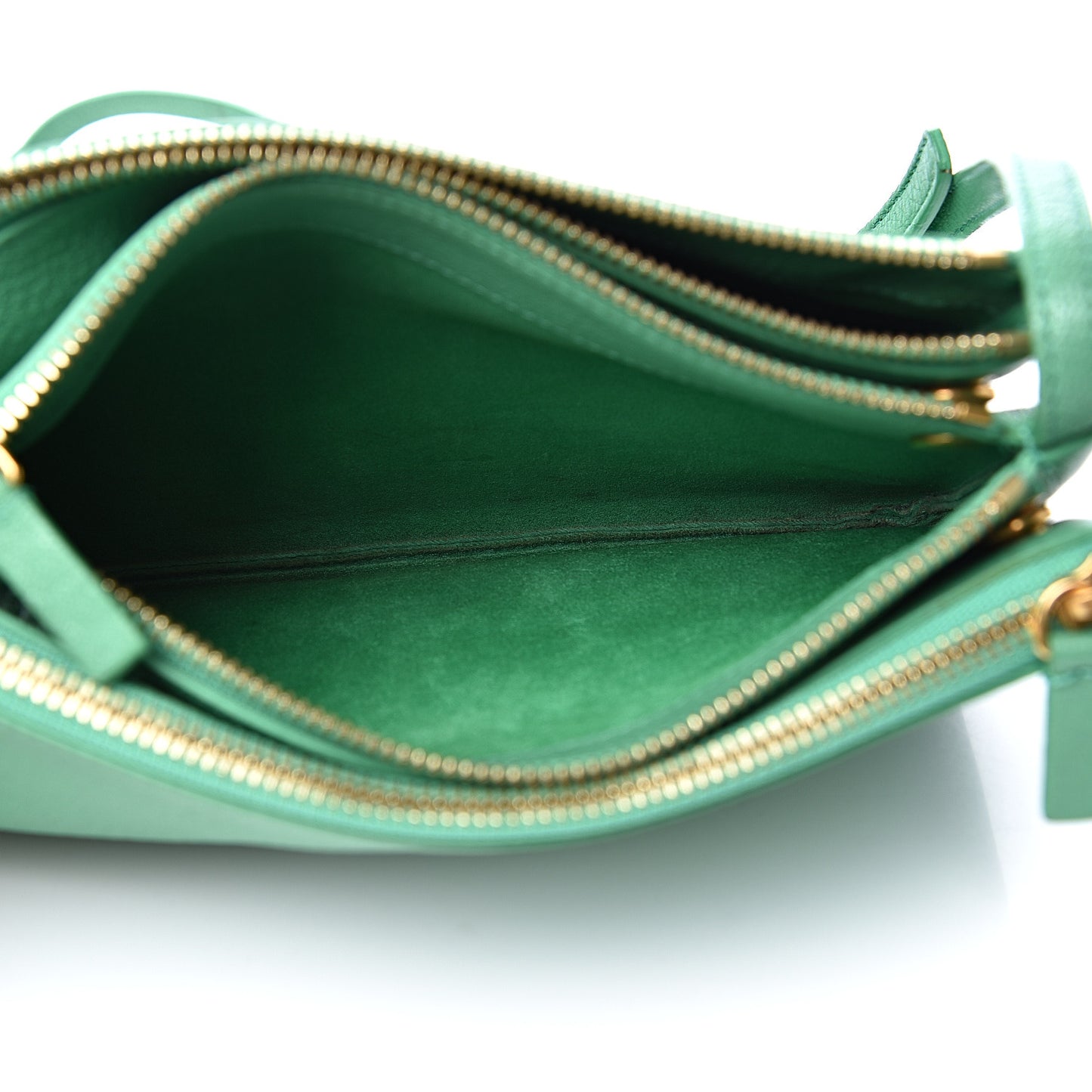 Goatskin Small Trio Crossbody Bag Palm