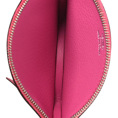 Hermes Togo Chevre Mysore Pig Coin Purse Fuchsia Tosca 5 of 8