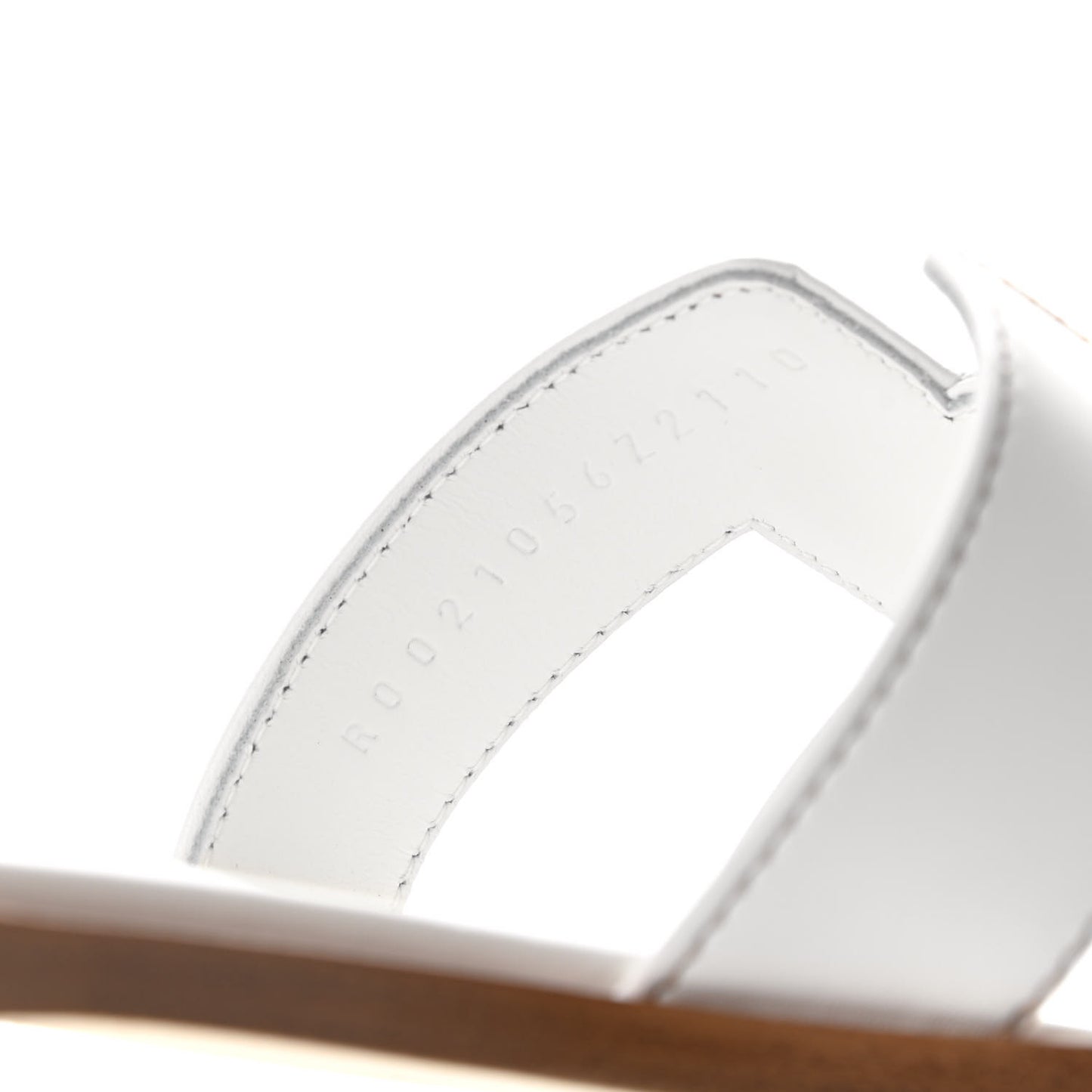Box Calfskin Oran Sandals 37.5 White