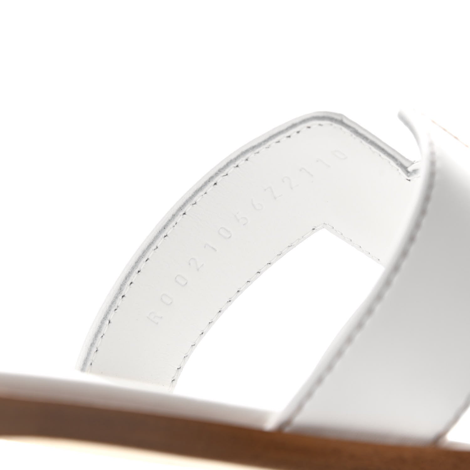 Hermes Box Calfskin Oran Sandals 37.5 White 8 of 8
