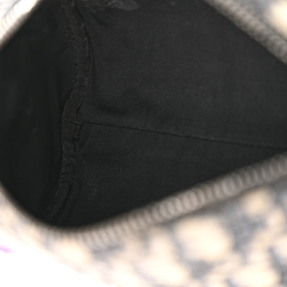 Christian Dior X KENNY SCHARF Oblique Canvas Embroidered Patches Roller Messenger Bag Charcoal 11 of 12