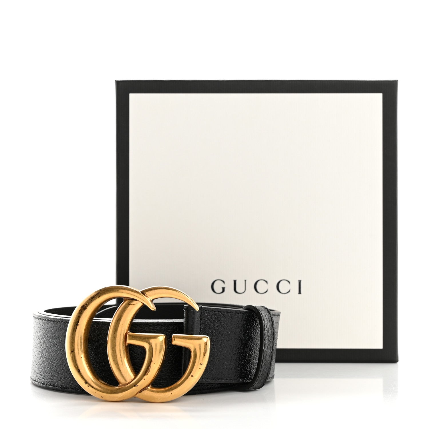 Gucci Textured Calfskin Double G 40mm Belt 90 36 Black 6 of 6