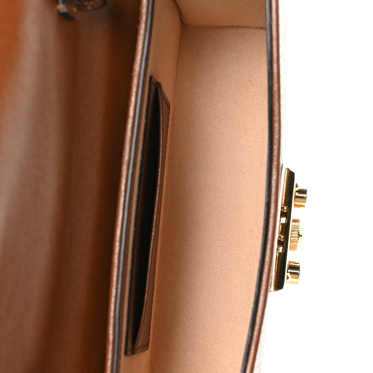 GG Supreme Monogram Calfskin Mini Padlock Top Handle Shoulder Bag Beige Black Cuir