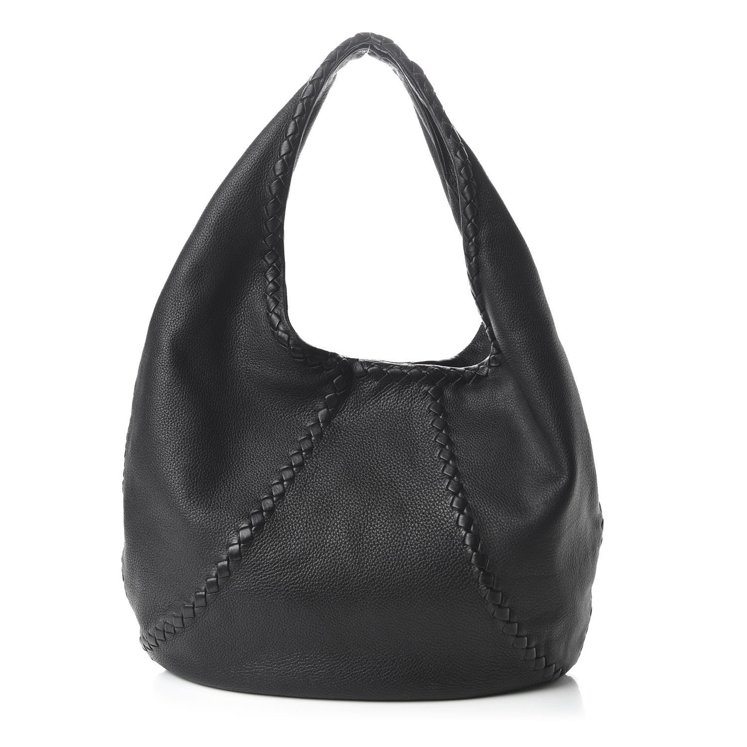 Bottega Veneta Cervo Deerskin Large Hobo Black 1 of 9