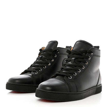Christian Louboutin Calfskin Mens Louis Flat Sneakers 42.5 Black 3 of 10