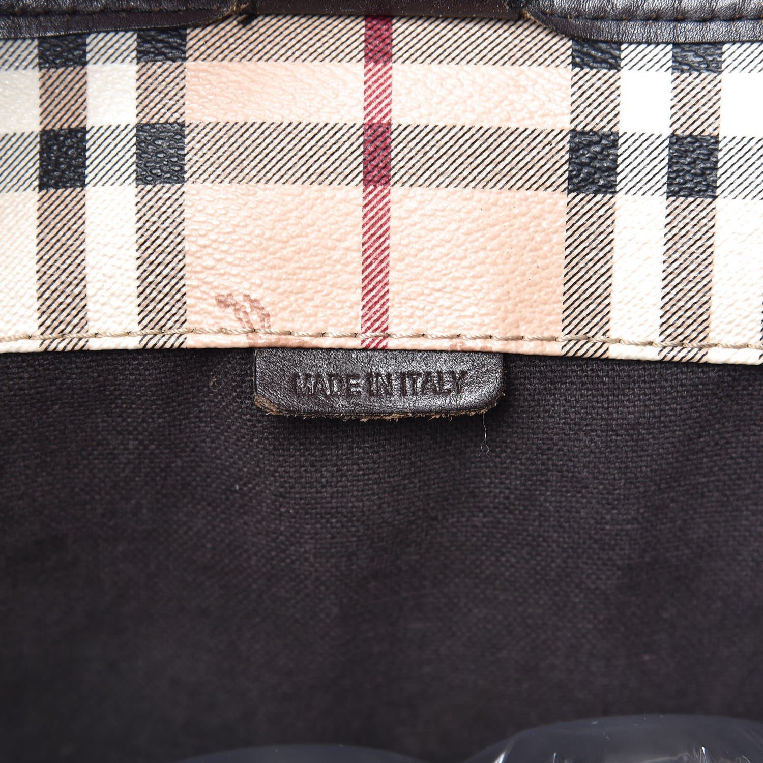 Burberry Haymarket Check Small Canterbury Tote Chocolate 7 of 17