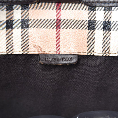 Burberry Haymarket Check Small Canterbury Tote Chocolate 7 of 17
