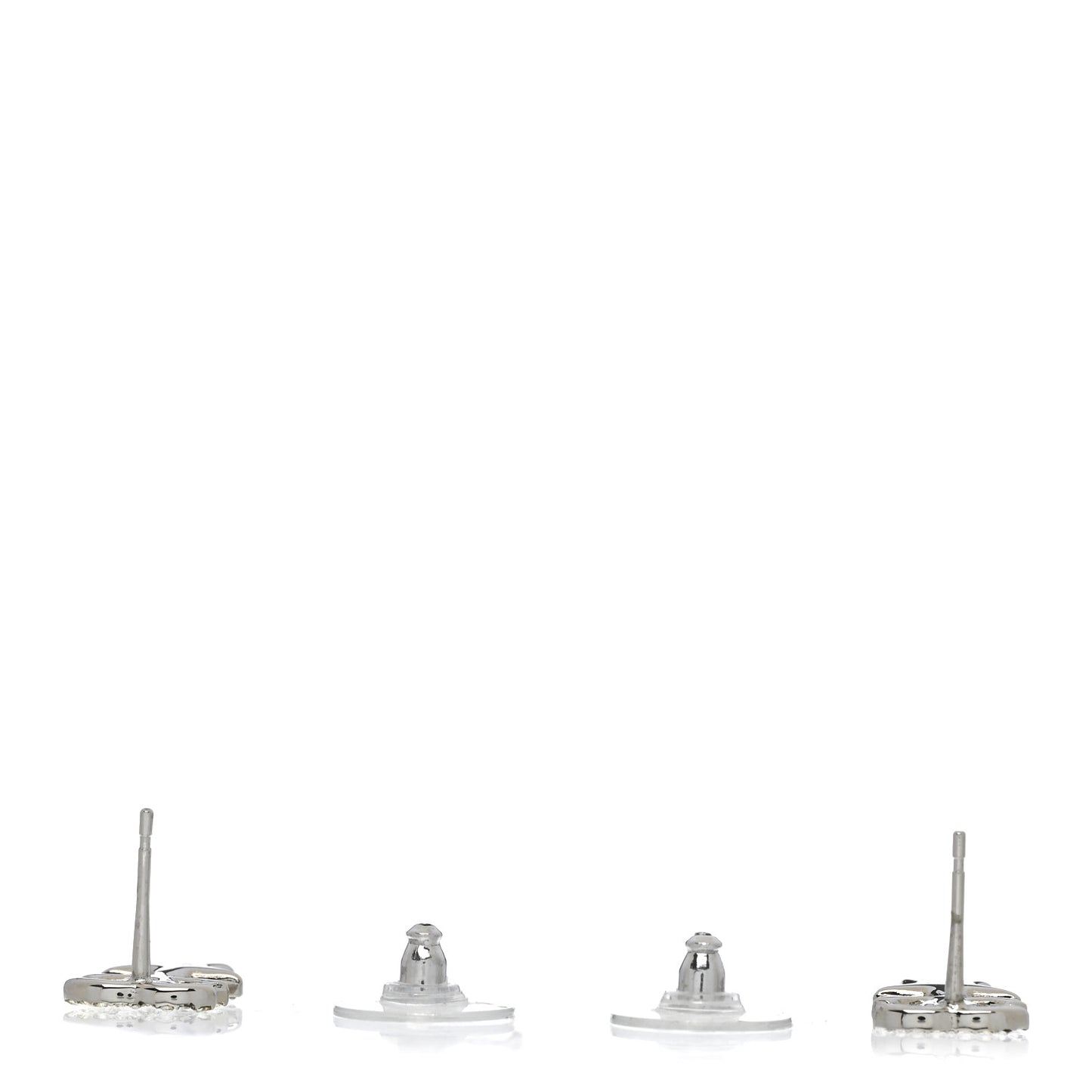 Crystal CC Starfall Drop Earrings Silver