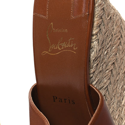 Christian Louboutin Calfskin Ariella Zeppa 130 Espadrille Sandals 40 Cuoio 7 of 8