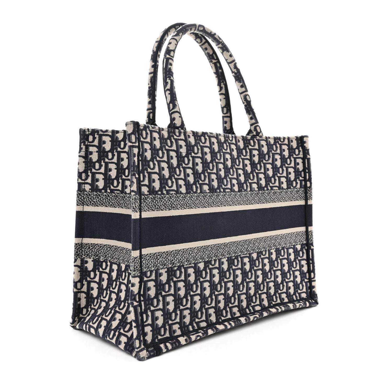 Oblique Medium Book Tote Blue Multicolor