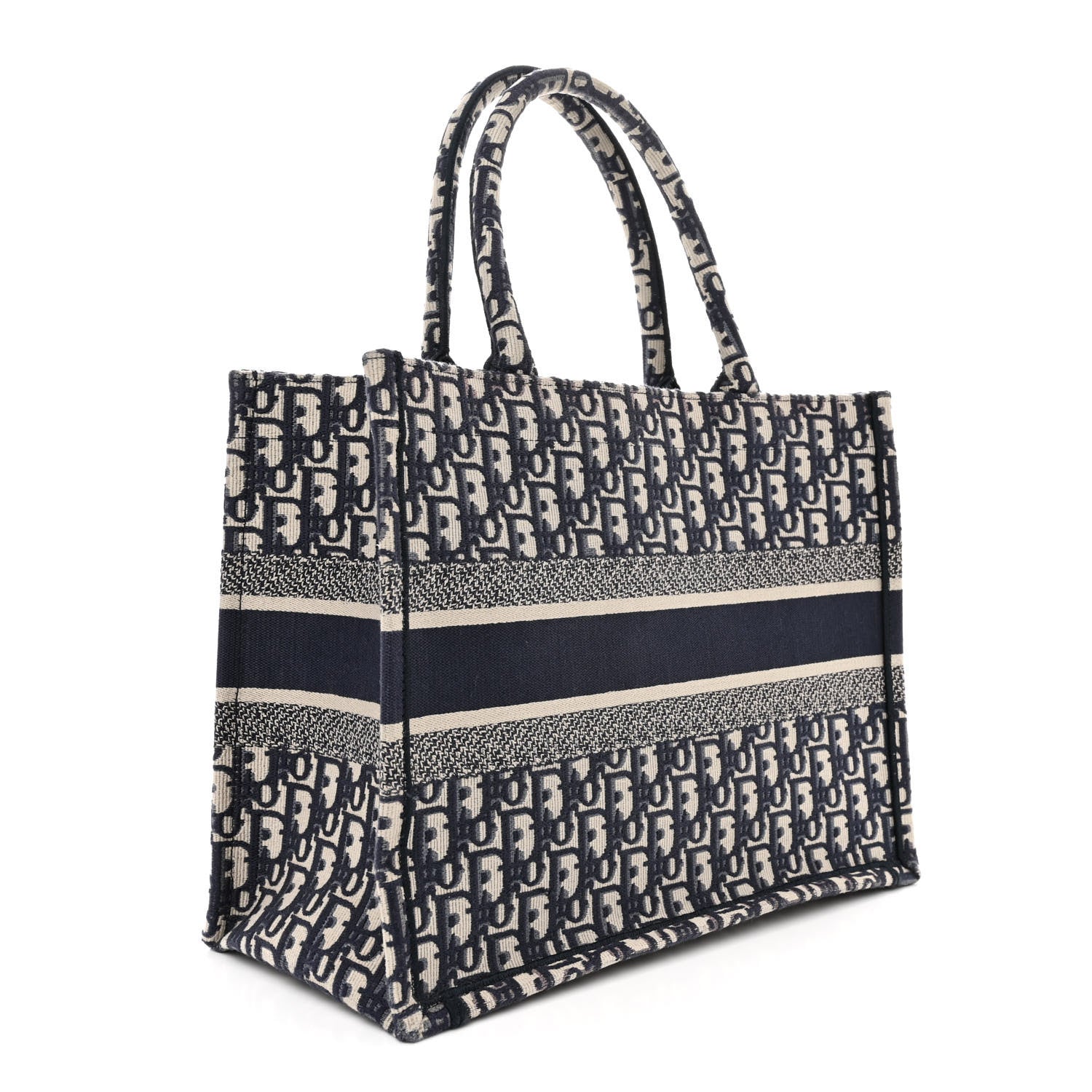 Christian Dior Oblique Medium Book Tote Blue Multicolor 3 of 14