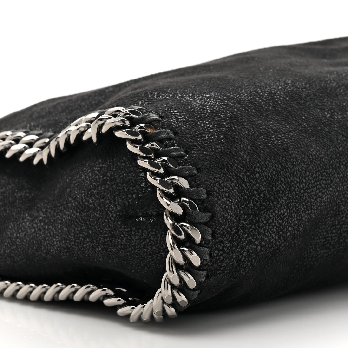 Shaggy Deer Falabella Fold Over Tote Black