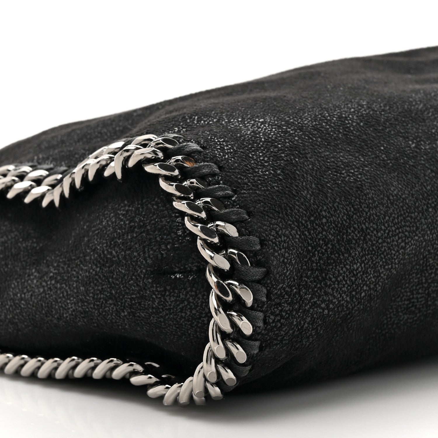 Stella McCartney Shaggy Deer Falabella Fold Over Tote Black 9 of 9