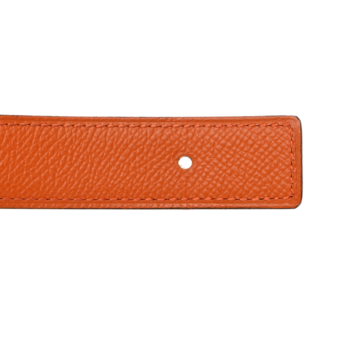 Hermes Epsom Swift 24mm Escale Belt 75 Black Orange 4 of 9