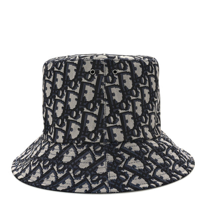 Christian Dior Oblique Reversible Teddy-D Brim Bucket Hat 57 Blue 9 of 13