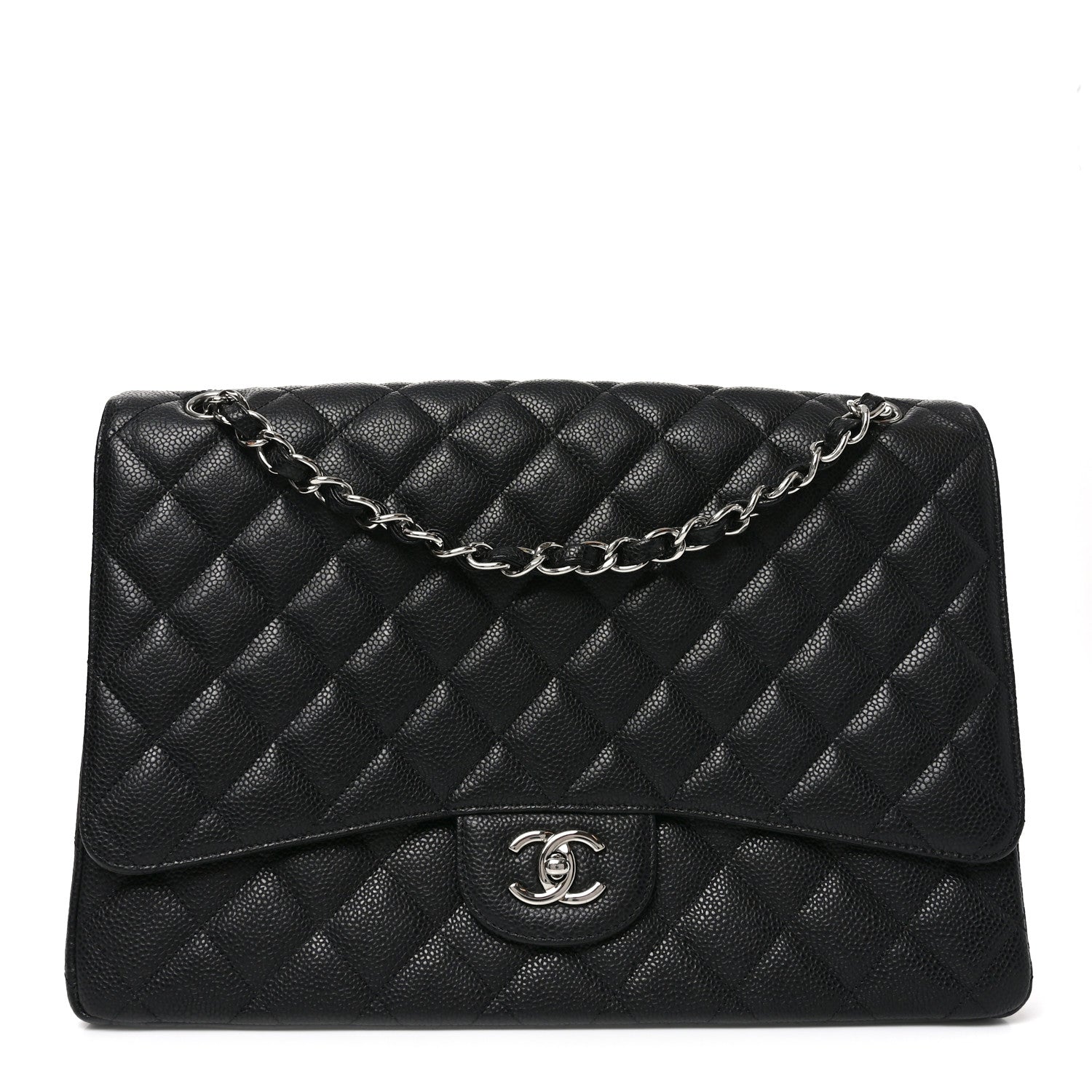 Chanel Caviar Quilted Maxi Single Flap Black 1 of 10