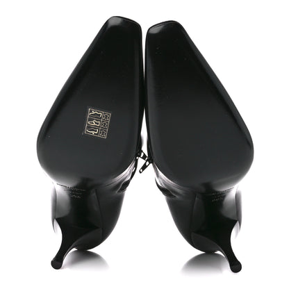 Saint Laurent Goatskin Crystal Buckle Claude 90 Ankle Booties 39.5 Black 5 of 9