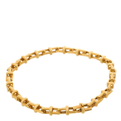 Tiffany 18K Yellow Gold Narrow T Chain Bracelet 1 of 4
