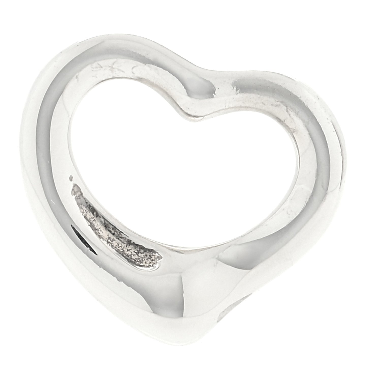 Sterling Silver 16mm Elsa Peretti Open Heart Pendant