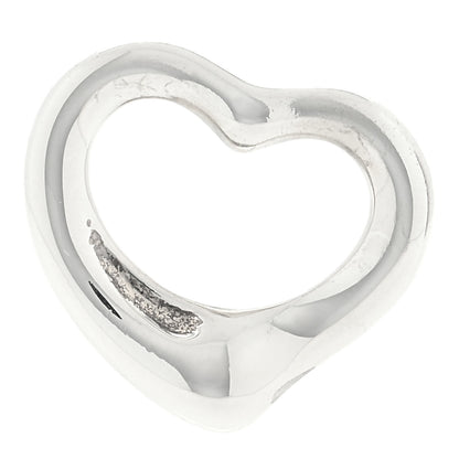 Tiffany Sterling Silver 16mm Elsa Peretti Open Heart Pendant 1 of 3