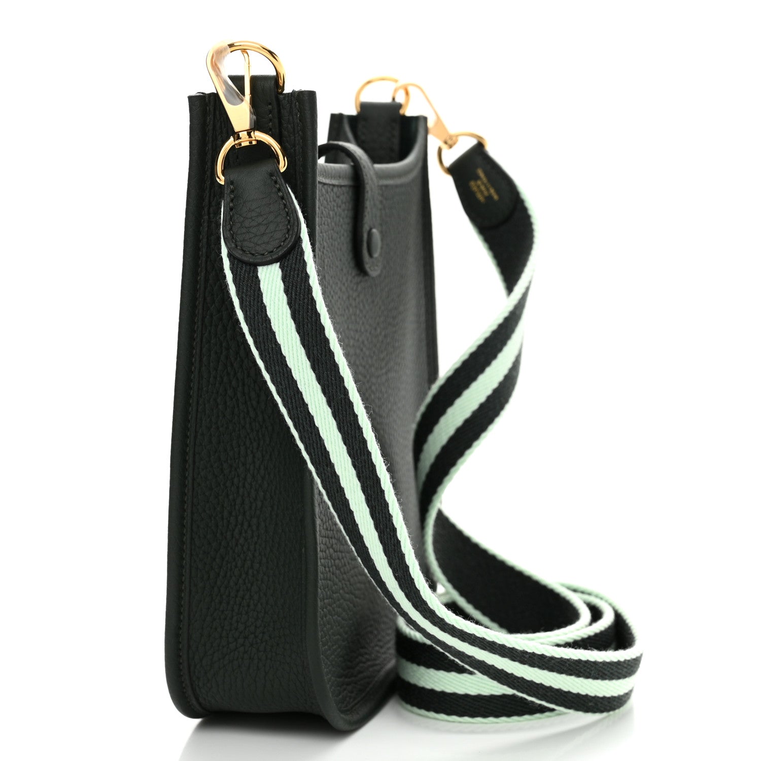 Hermes Taurillon Clemence Amazone Evelyne TPM Vert Fonce Vert Fizz 3 of 10