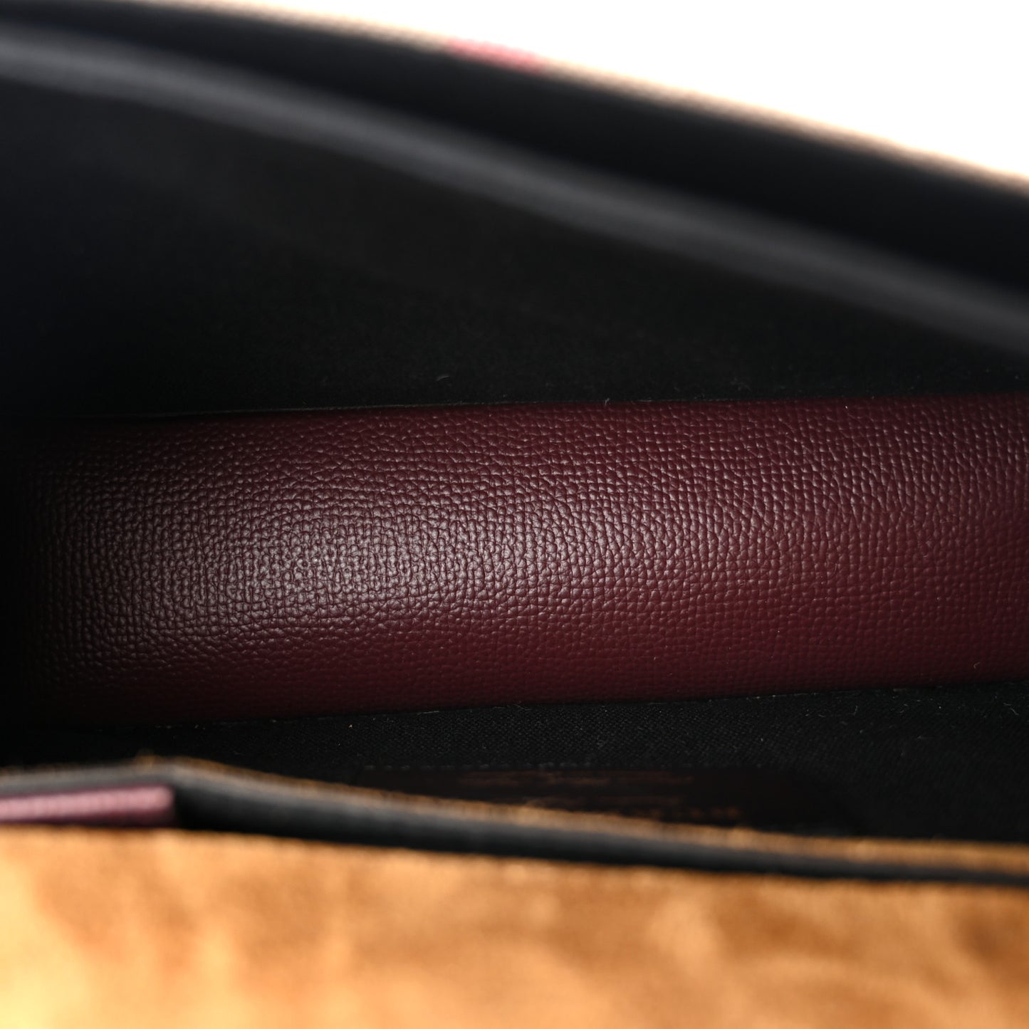 Derby Calfskin House Check Small Macken Crossbody Bag Mahogany Red