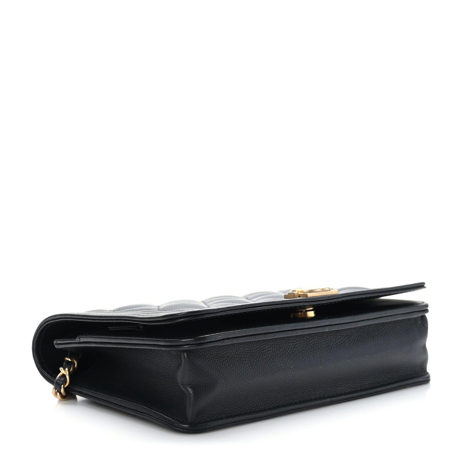 Chanel Caviar Quilted Boy Wallet On Chain WOC Black 3 of 10