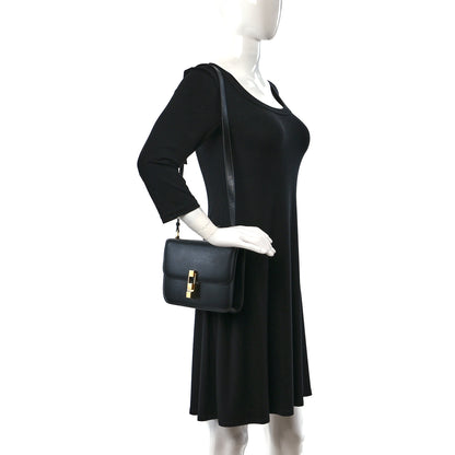 Saint Laurent Smooth Calfskin Carre Satchel Black 2 of 9