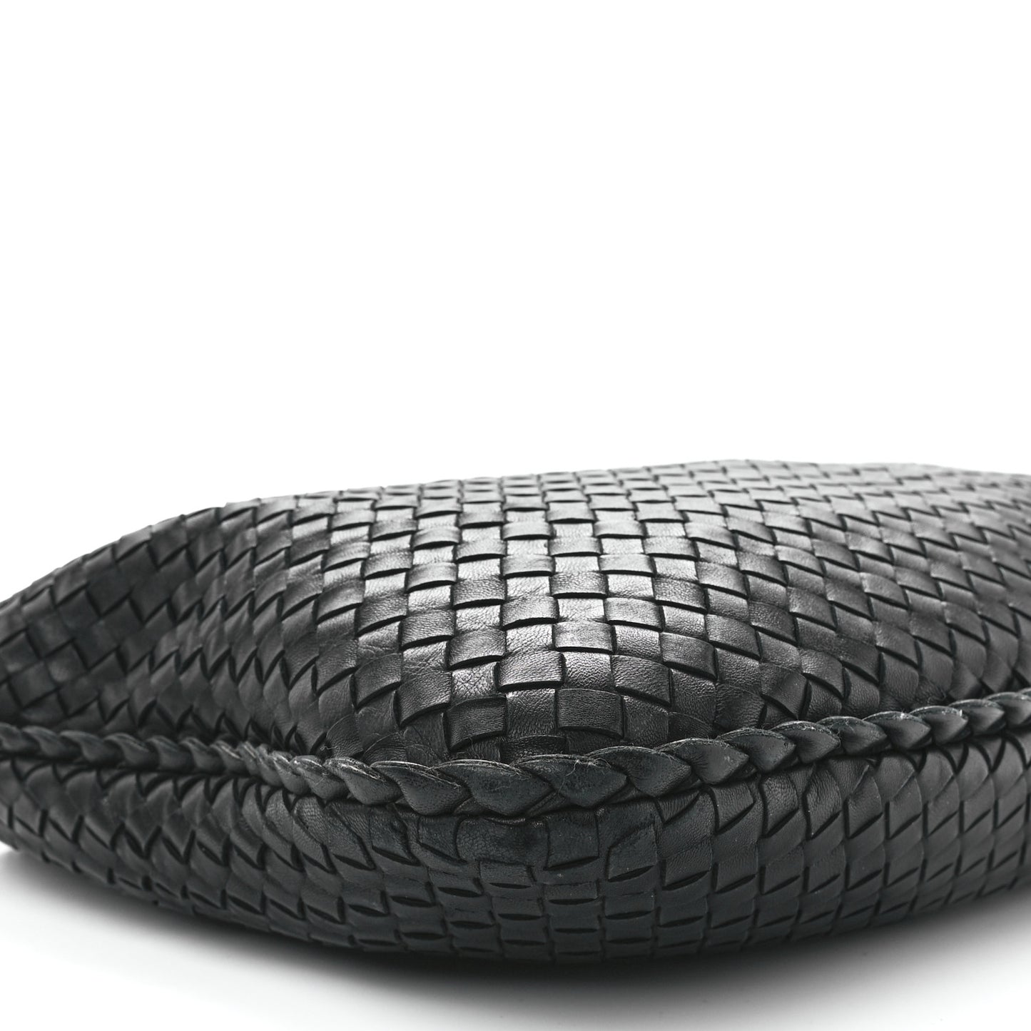 Nappa Intrecciato Large Veneta Hobo Black