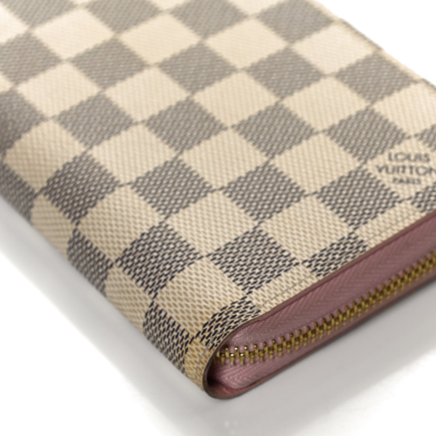Louis Vuitton Damier Azur Zippy Wallet Rose Ballerine 8 of 9