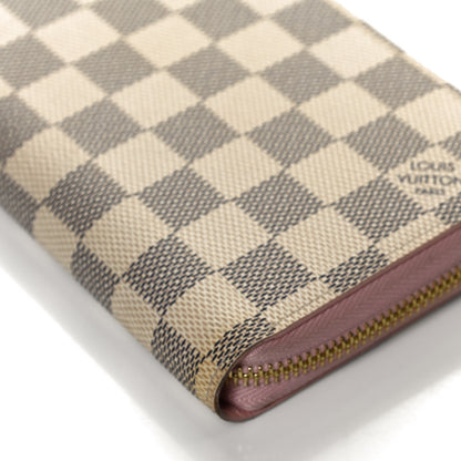 Louis Vuitton Damier Azur Zippy Wallet Rose Ballerine 8 of 9